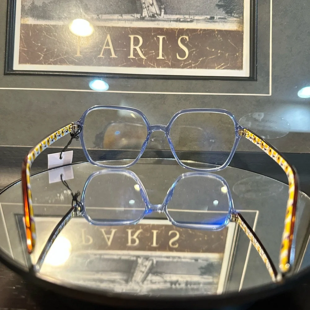 Kate Spade Zetta/BB Rectangular Reading Glasses, Blue Blockers - Picture 7 of 13